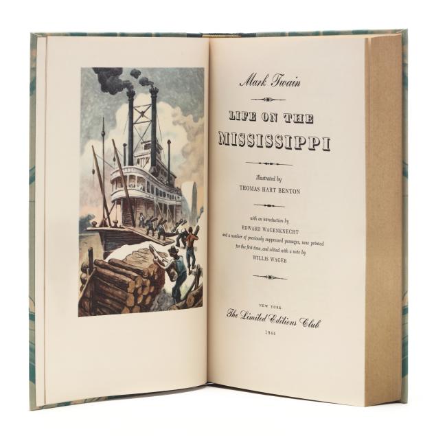 mark-twain-s-i-life-on-the-mississippi-i-illustrated-and-signed-by-thomas-hart-benton