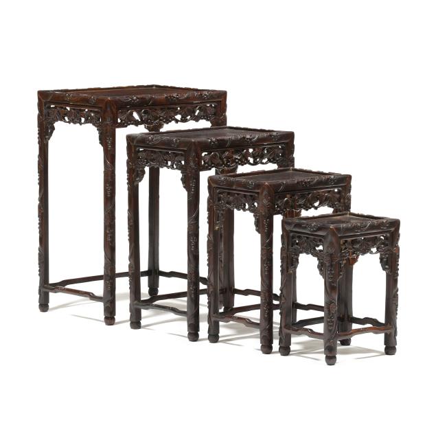 nest-of-four-chinese-carved-hardwood-tables