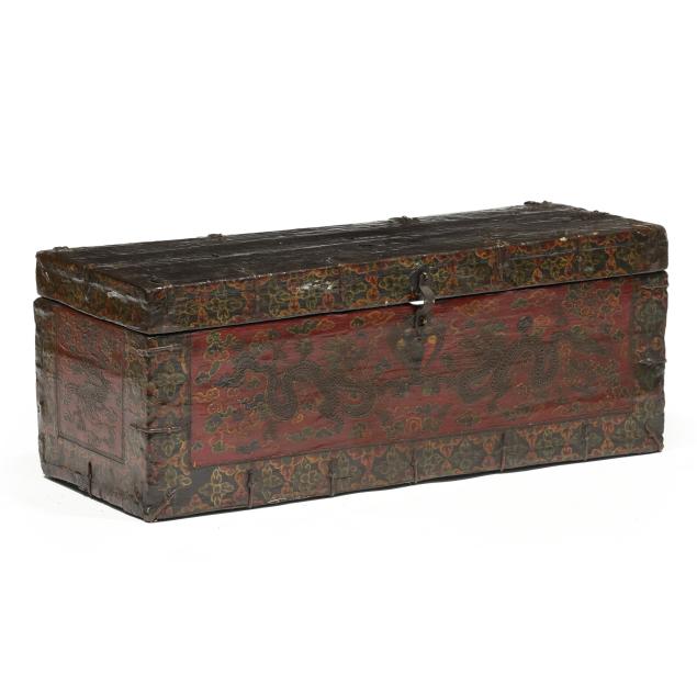 tibetan-lacquered-trunk-decorated-with-dragons