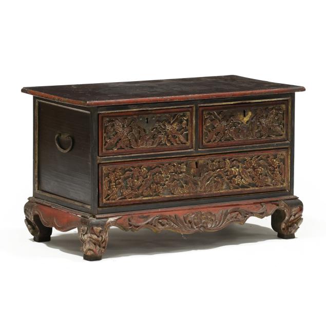 tibetan-carved-and-painted-diminutive-chest