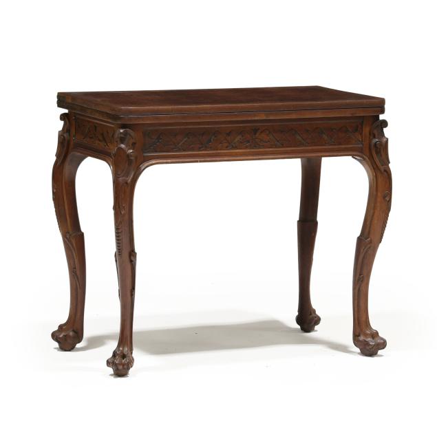 american-renaissance-revival-burl-wood-and-walnut-game-table