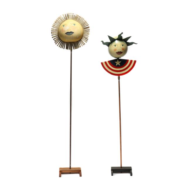 two-signed-folk-art-sun-and-lady-liberty-mixed-media-sculptures