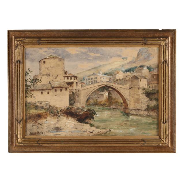 henry-john-yeend-king-english-1855-1924-i-mostar-bridge-i