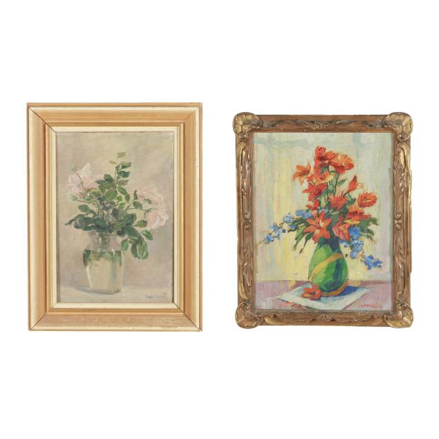 two-small-vintage-still-life-paintings