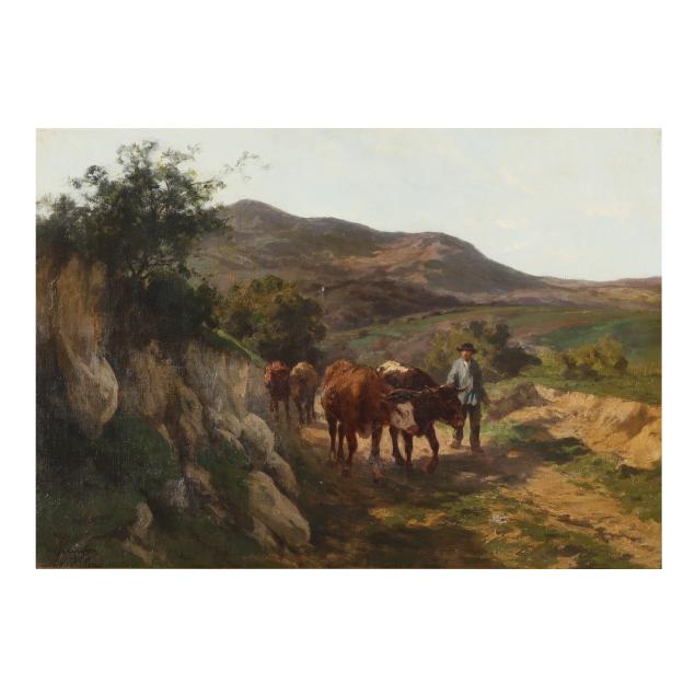 clement-charles-henri-quinton-french-1851-1920-herder-and-cattle-along-a-path