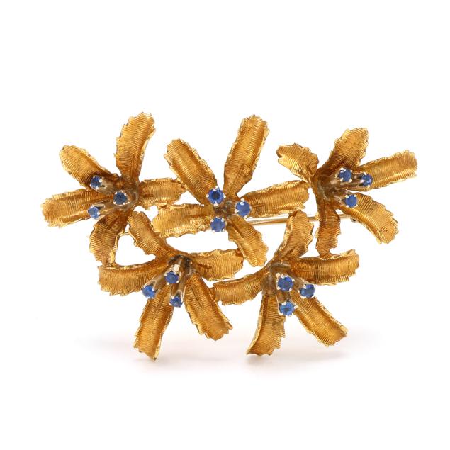 gold-and-sapphire-floral-motif-brooch
