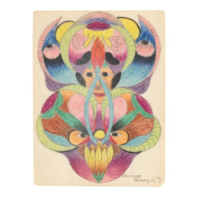 minnie-evans-nc-1892-1987-untitled-faces-and-foliage