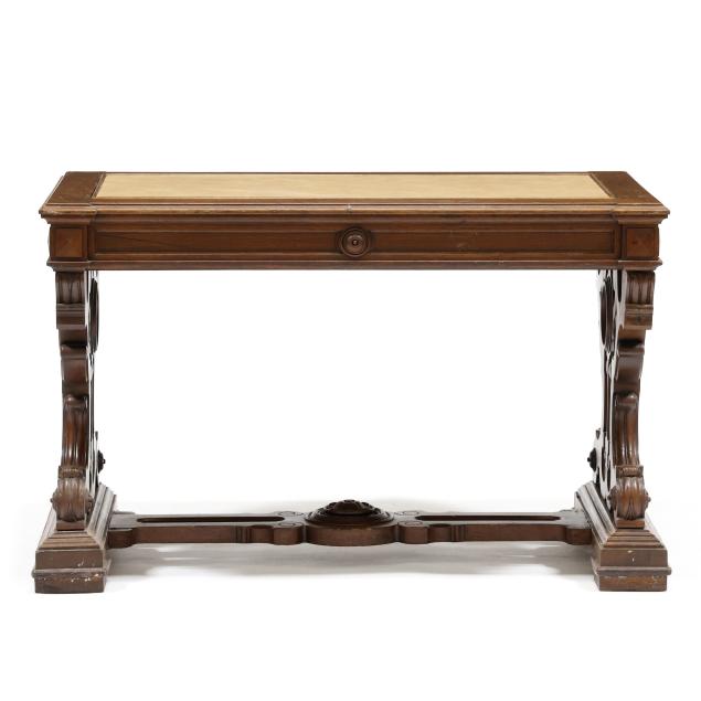 renaissance-revival-carved-walnut-library-table