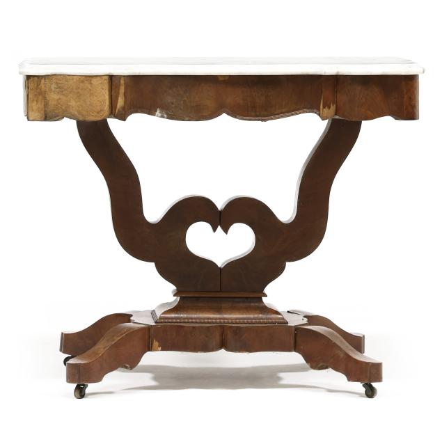 american-classical-marble-top-mahogany-center-table