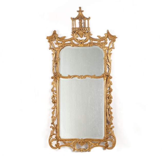 chinese-chippendale-style-gilt-wood-mirror