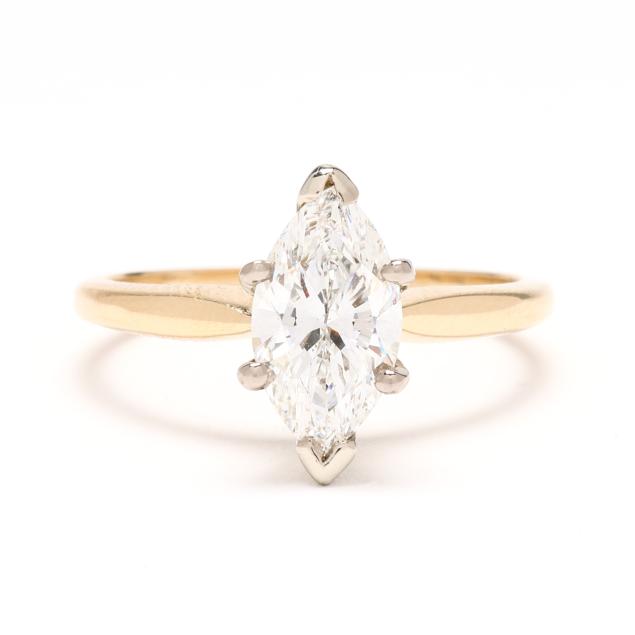 bi-color-gold-and-1-27-carat-marquise-cut-diamond-solitaire-ring