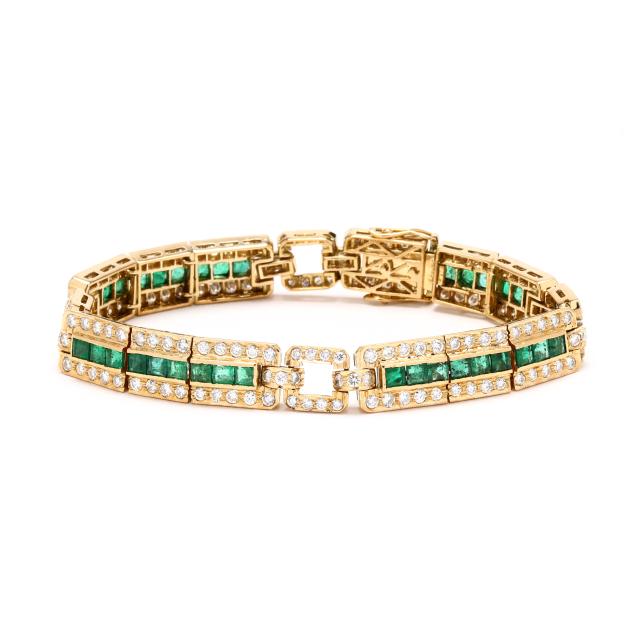 gold-emerald-and-diamond-bracelet