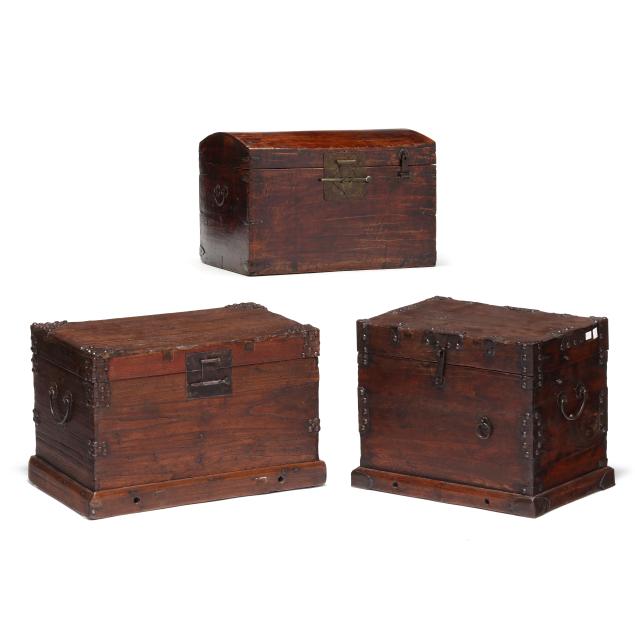 three-asian-wooden-chests