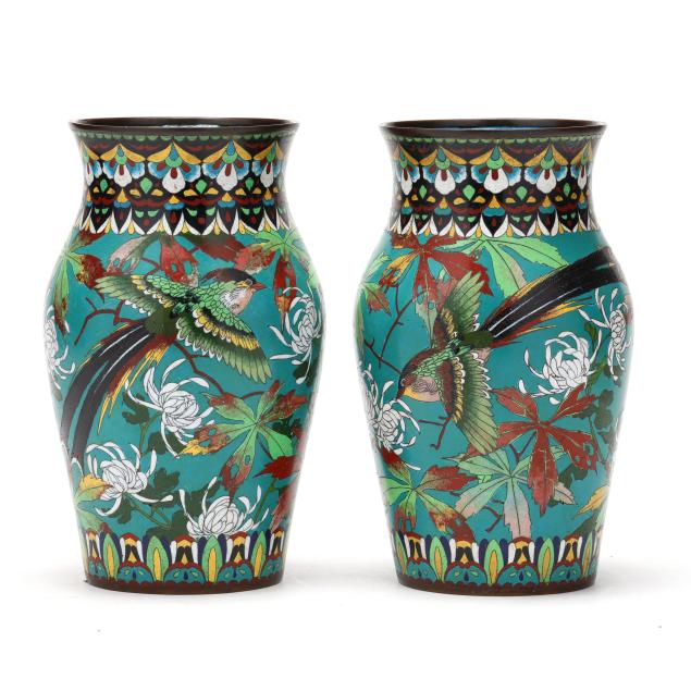 a-pair-of-asian-cloisonne-vases-with-chrysanthemums-and-pheasants