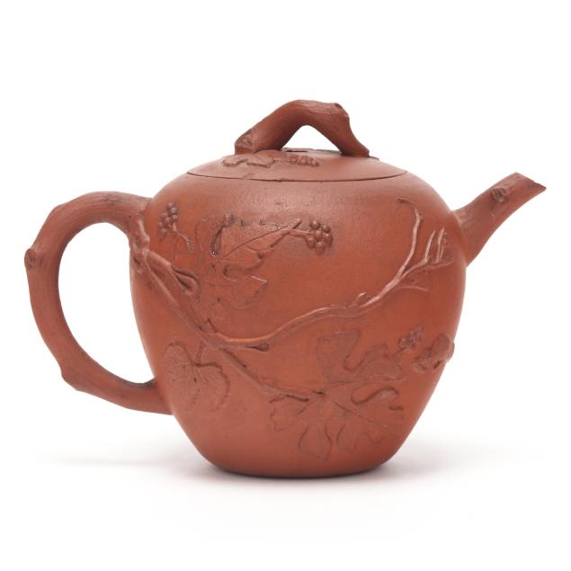 chinese-yixing-teapot-with-applied-vines-and-squirrel