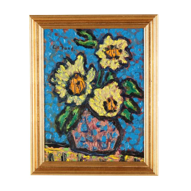 joe-lafone-nc-b-1940-still-life-with-sunflowers