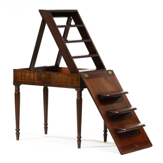 unusual-regency-inlaid-mahogany-metamorphic-writing-table-library-ladder