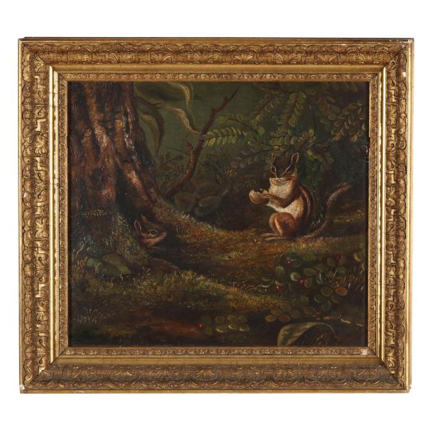 american-school-late-19th-century-chipmunks-on-the-forest-floor