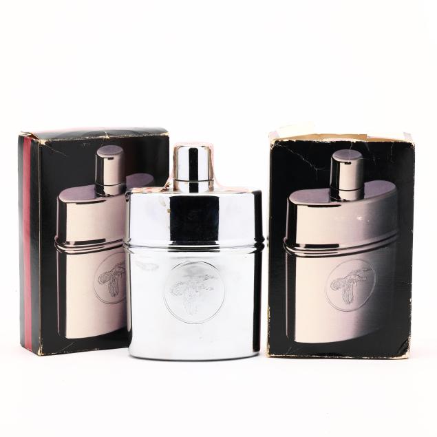 wild-turkey-bourbon-whiskey-in-chrome-colored-hip-flasks