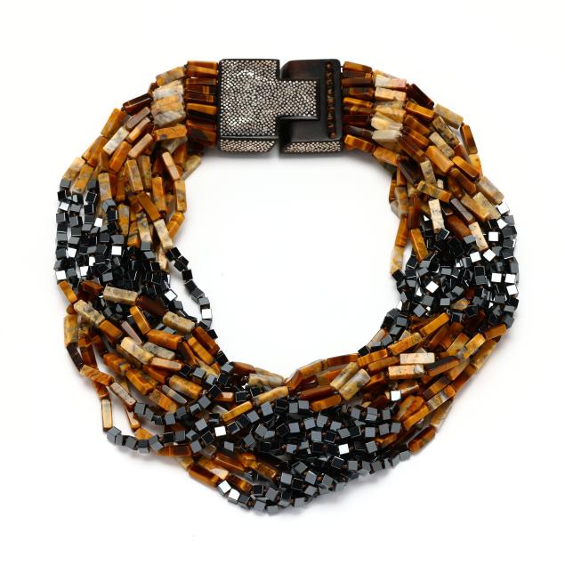 wood-gemstone-and-hardstone-multi-strand-necklace-patricia-von-musulin