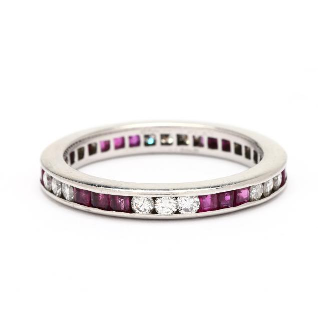 platinum-ruby-and-diamond-eternity-band
