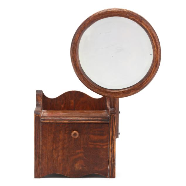 vintage-oak-shaving-stand-with-mirror