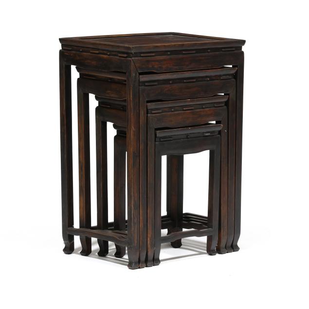 nest-of-four-chinese-carved-hardwood-tables