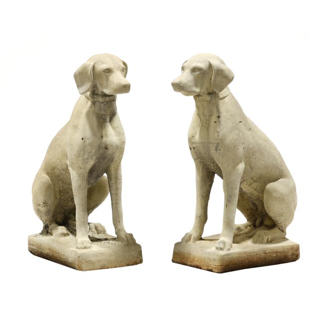 pair-of-cast-stone-seated-hounds
