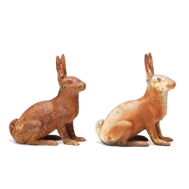 pair-of-cast-iron-garden-rabbits