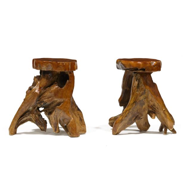 pair-of-root-wood-stands