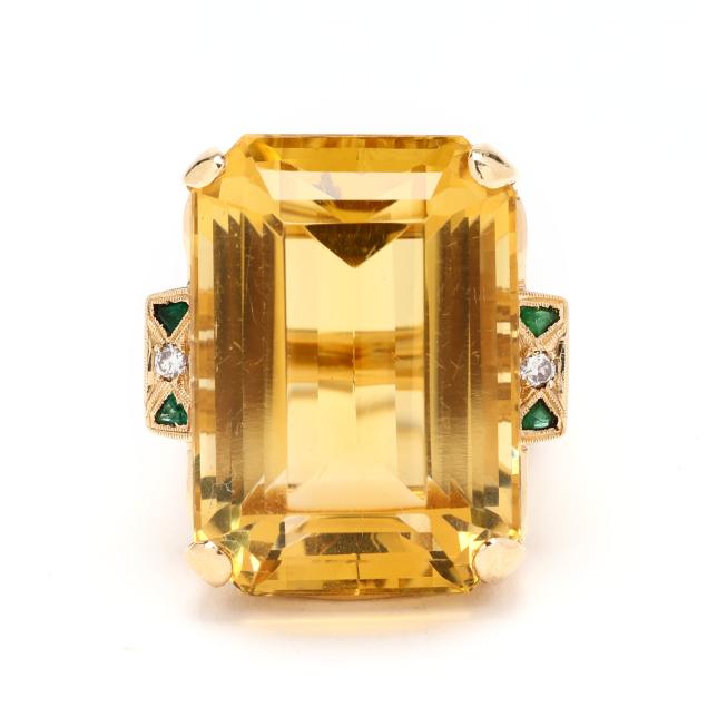gold-citrine-emerald-and-diamond-ring