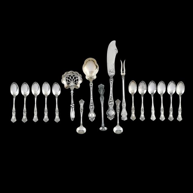 assortment-of-art-nouveau-sterling-silver-flatware
