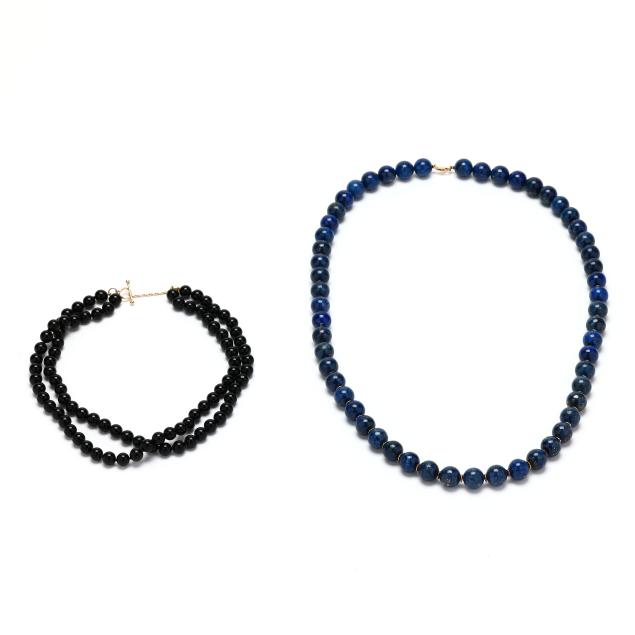 two-gemstone-beaded-necklaces