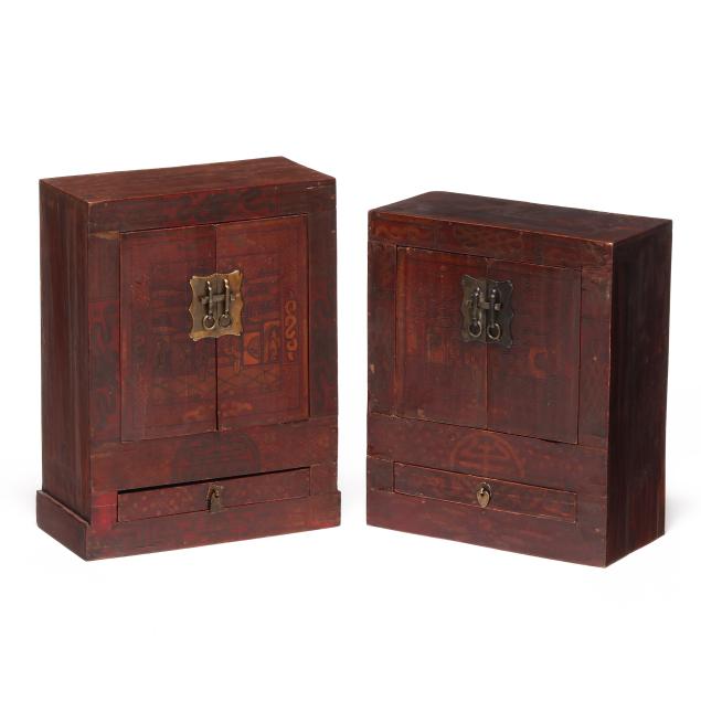 two-chinese-diminutive-tabletop-cabinets