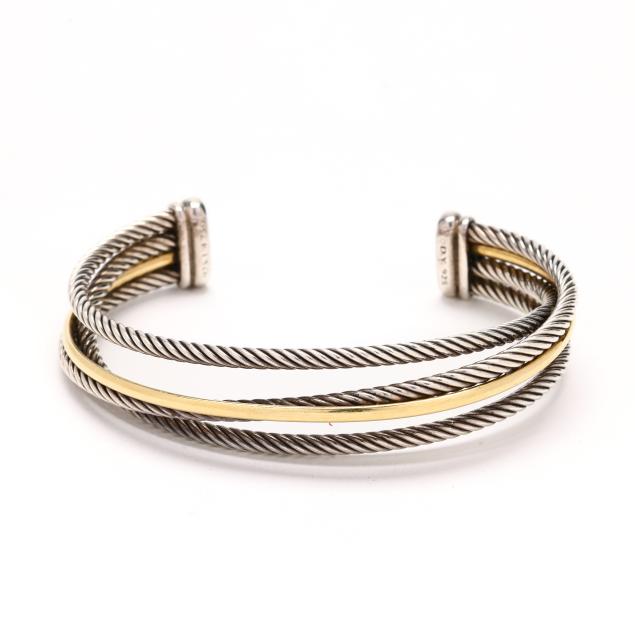 sterling-silver-and-gold-i-crossover-i-cuff-bracelet-david-yurman