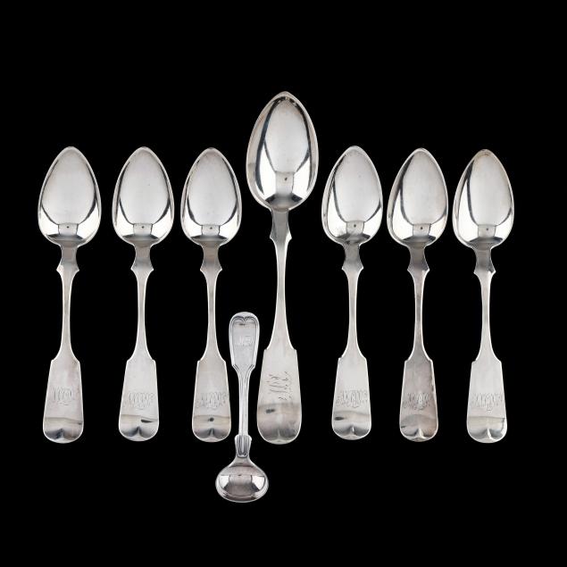 eight-coin-silver-spoons-mark-of-robert-william-wilson