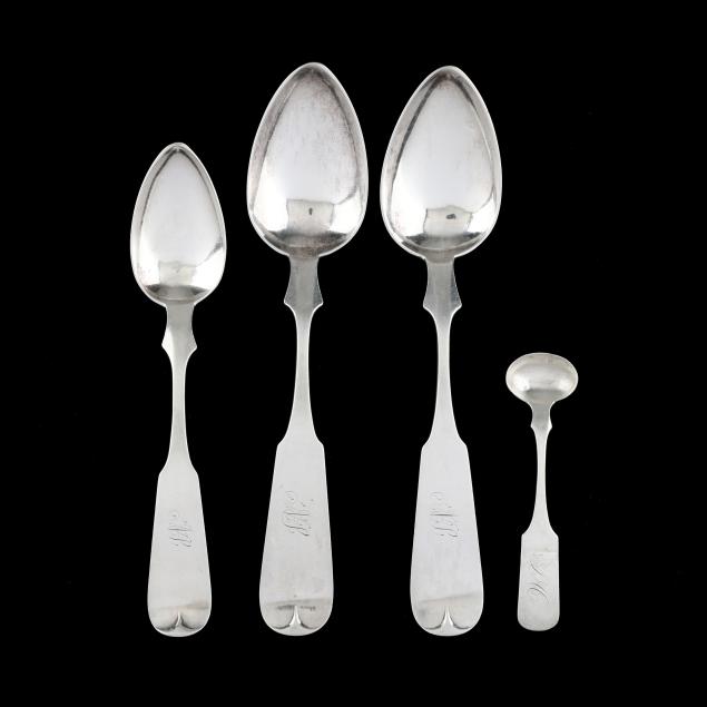 group-of-four-southern-coin-silver-spoons