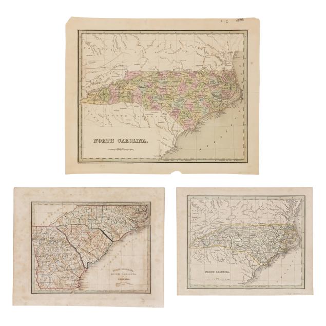 thomas-gamaliel-bradford-1802-1887-three-maps-of-the-american-south-from-the-1830s