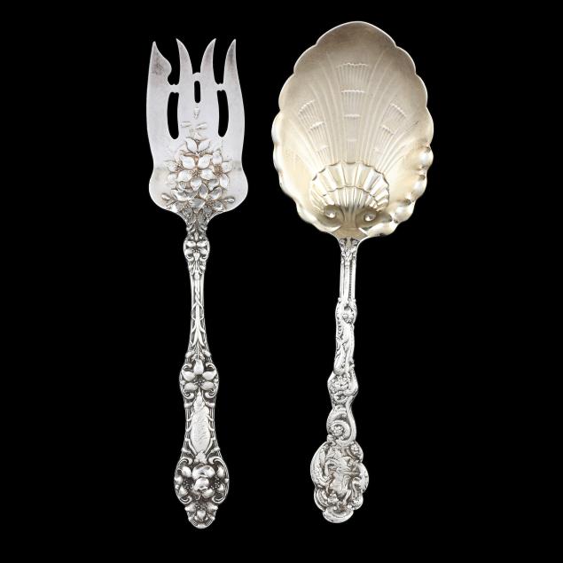 two-ornate-sterling-silver-flatware-servers