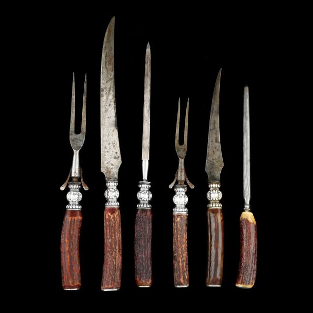 six-stag-handled-carving-pieces-most-are-silver-mounted