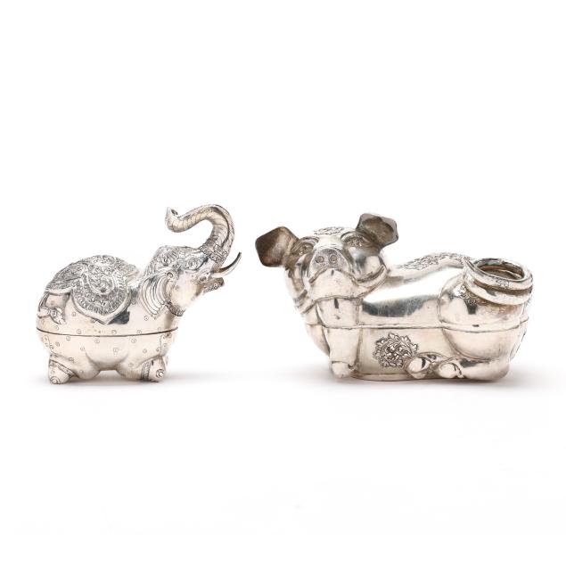 two-cambodian-silver-animal-form-boxes