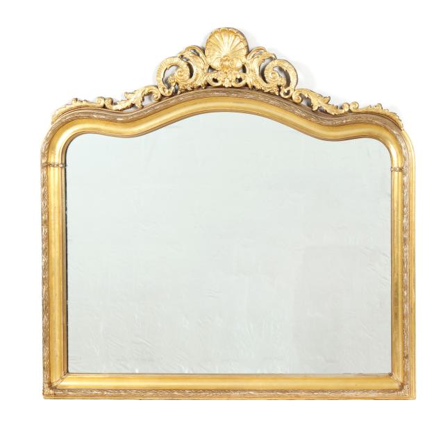 large-louis-philippe-style-giltwood-mirror