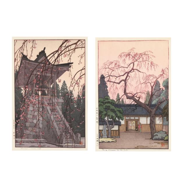 toshi-yoshida-japanese-1911-1995-two-woodblock-prints