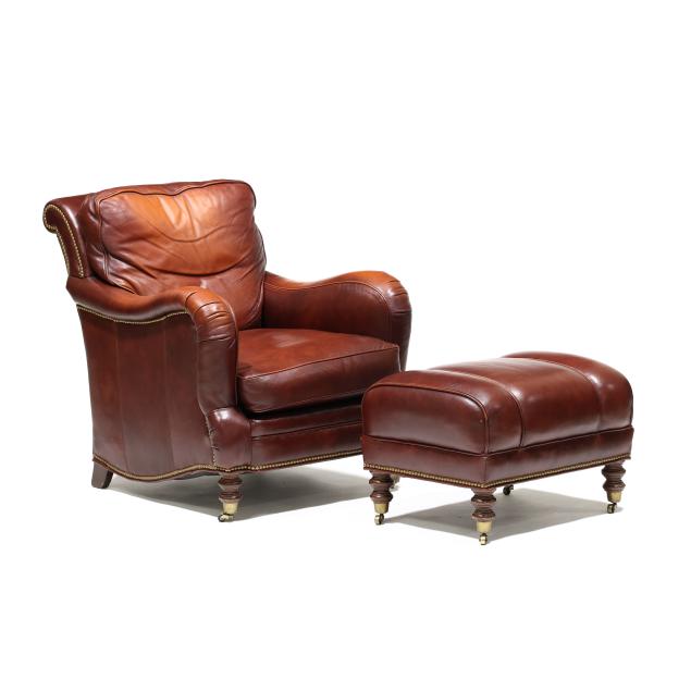 whittemore-sherrill-leather-club-chair-and-ottoman