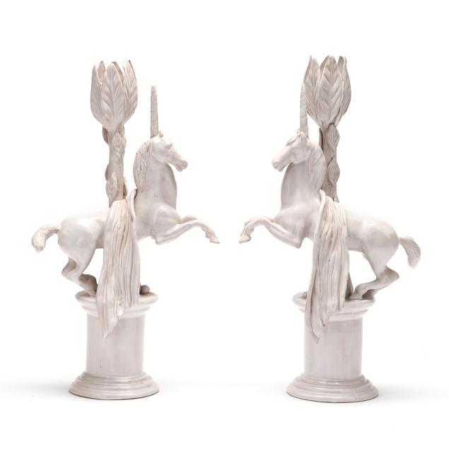 pair-of-italian-ceramic-unicorn-candlesticks