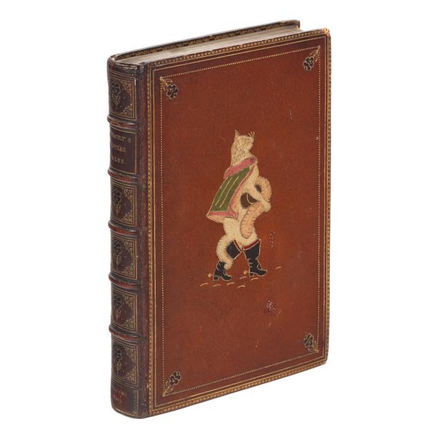 perrault-s-fairy-tales-with-delightful-pictorial-inlaid-binding-by-m-ritter