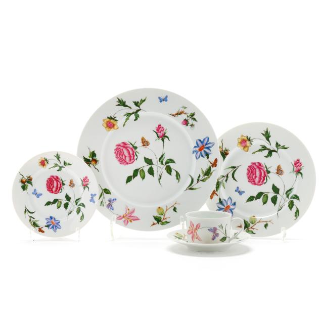 set-of-ceralene-i-mon-jardin-i-limoges-porcelain-dinnerware