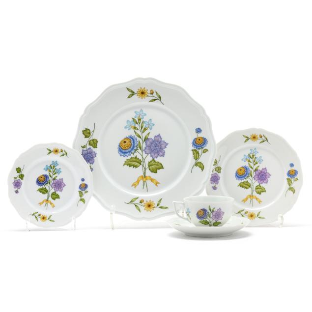 set-of-ceralene-i-fleurs-de-printemps-i-limoges-porcelain-dinnerware