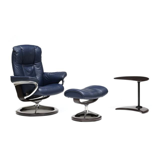 ekornes-stressless-leather-lounge-chair-ottoman-and-side-table