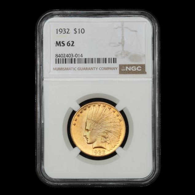 1932-10-indian-head-gold-eagle-ms-62